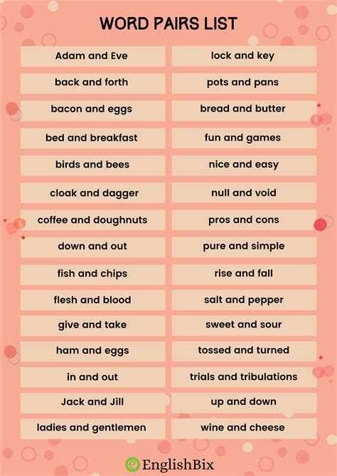 Common Pairs .
